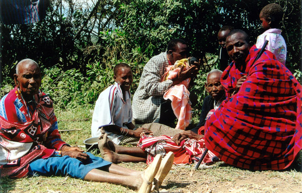 Masai famille assis